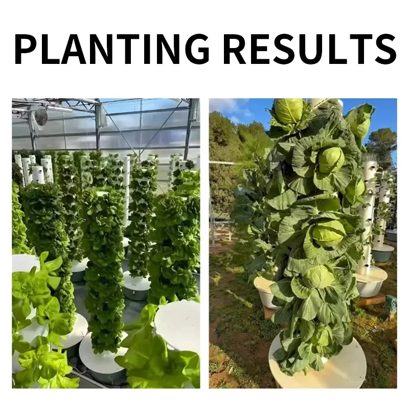 Hydroponic Tower - 9段式の水耕栽培キットシステム、ベランダ用栽培ラック、屋内用垂直水耕栽培タワー、循環式水やりシステム