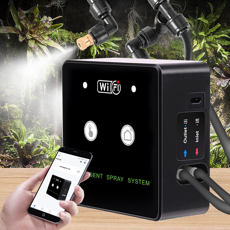 熱帯雨林噴霧器 WiFi 制御自動ミスト熱帯雨林タイミングス - Smart Garden System のレビューと価格