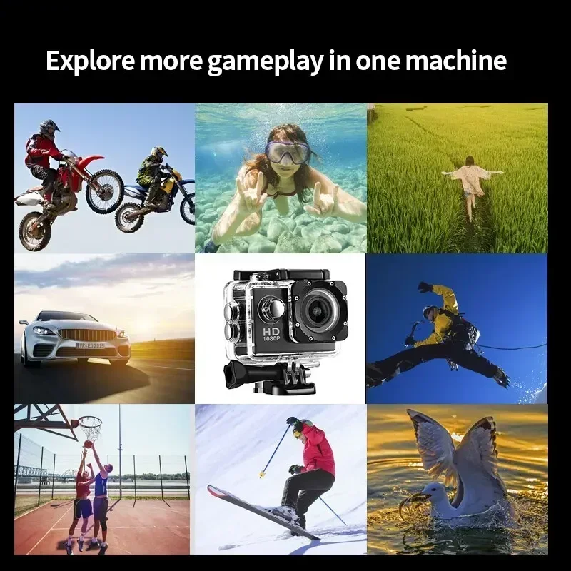 多機能屋外乗馬機関車スポーツカメラ、水中フルHDカム、エクス - Garden Camera のレビューと価格