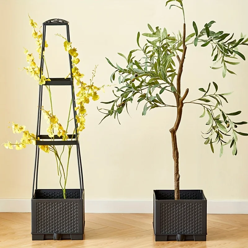 自動給水機能付きプランティングボックスと支柱を備えたトマトタ - Hydroponic Tower のレビューと価格