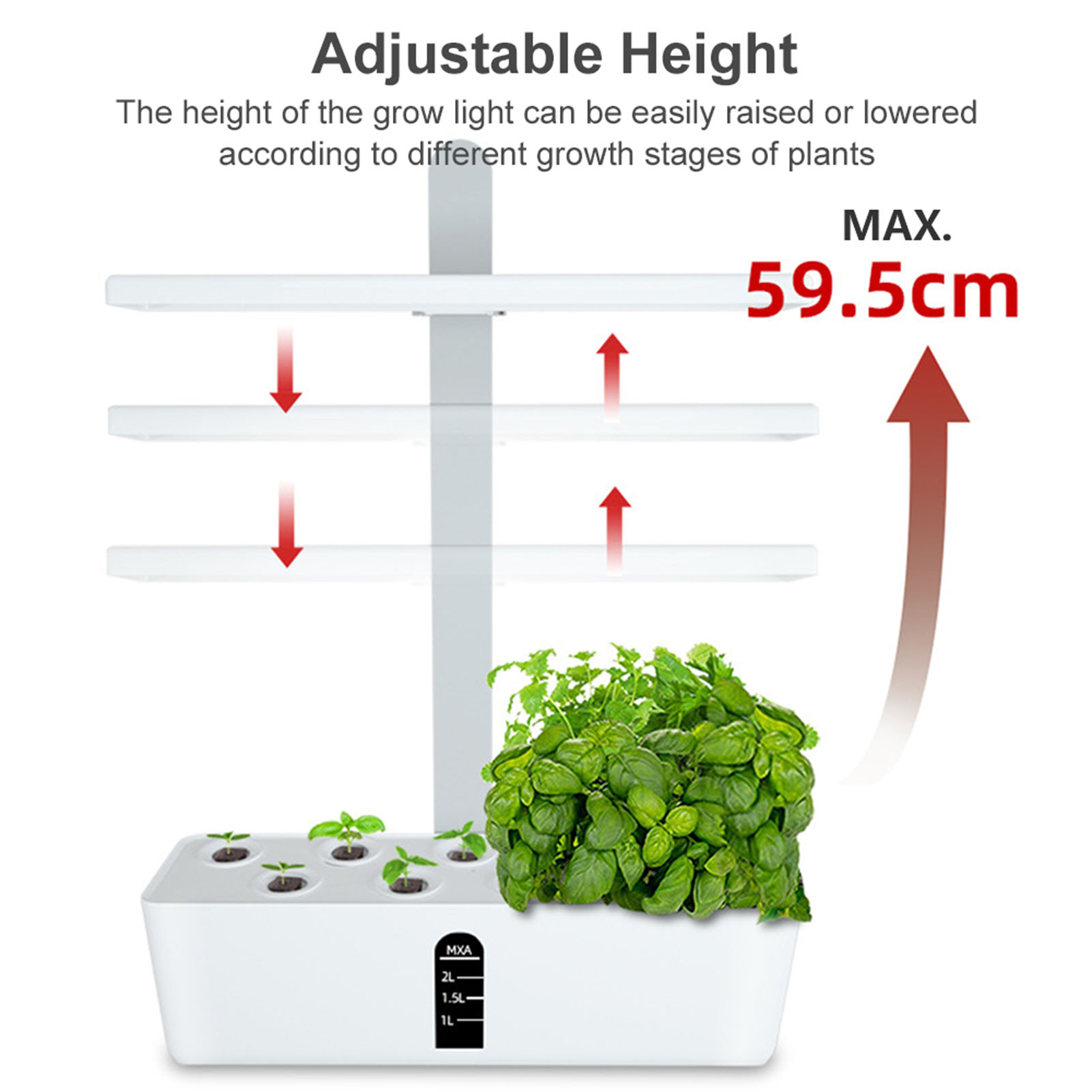 スマート水耕栽培システム、室内ガーデンキット。9つの栽培ポッ - Smart Garden Kit のレビューと価格
