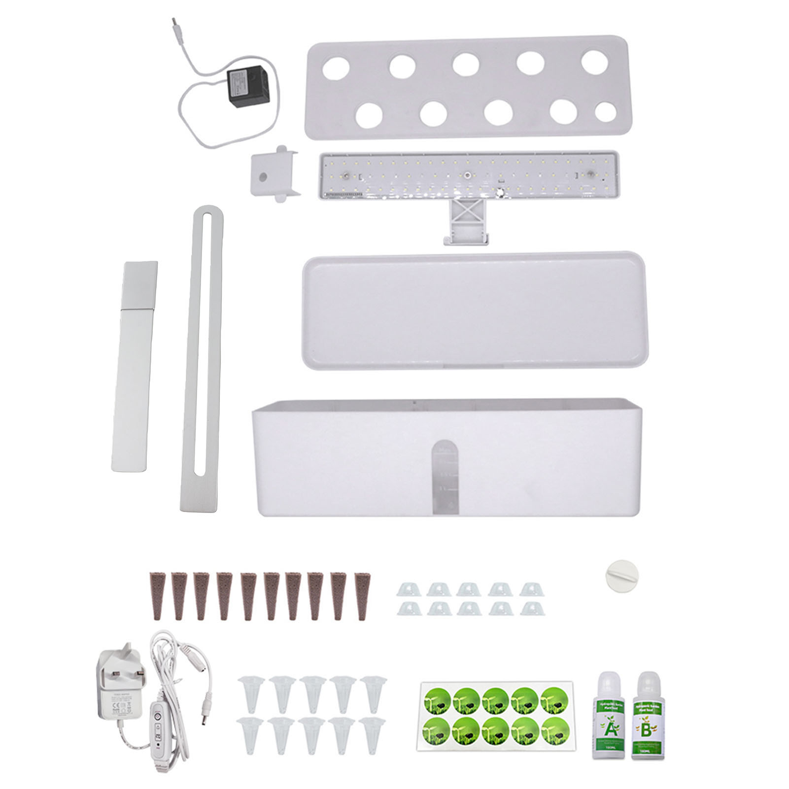 スマート水耕栽培システム、室内ガーデンキット。9つの栽培ポッ - Smart Garden Kit のレビューと価格