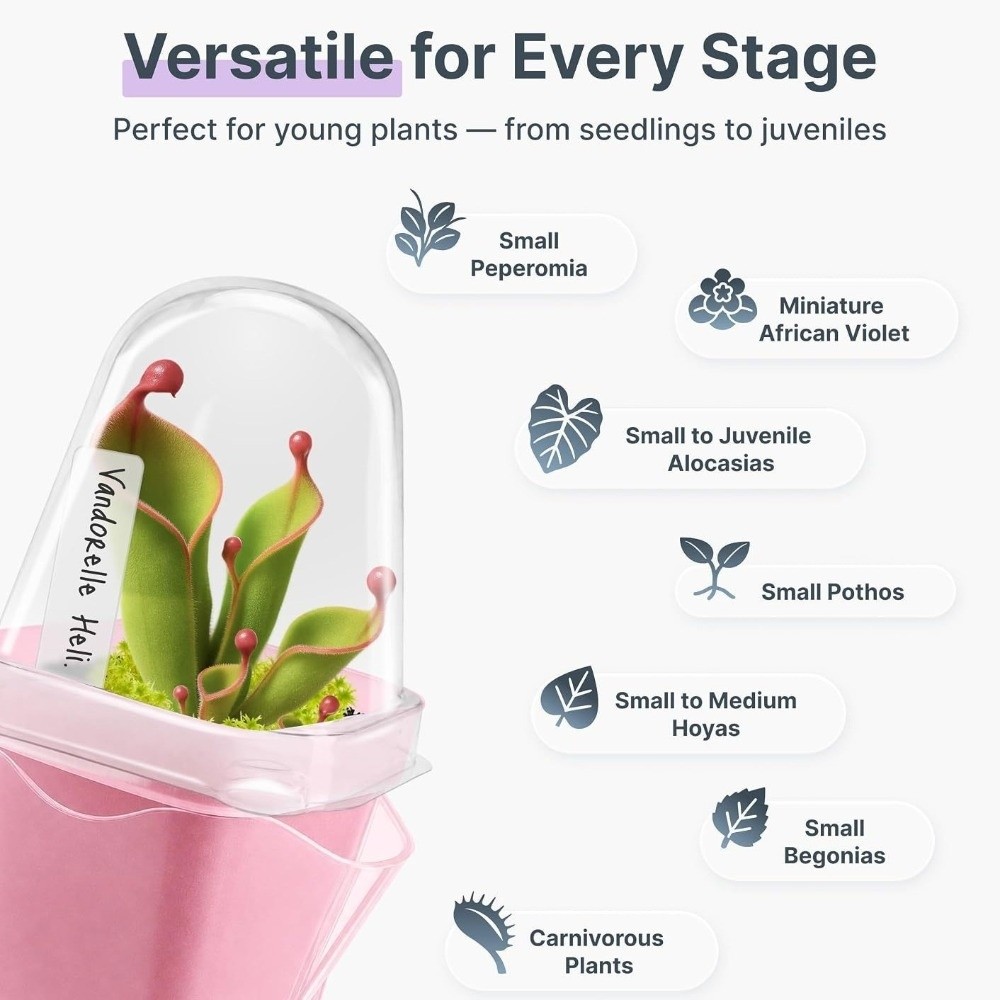 プラスチック製自動給水植木鉢 二層構造 根元が見える透明な植 - Hydroponic Grow Pod のレビューと価格