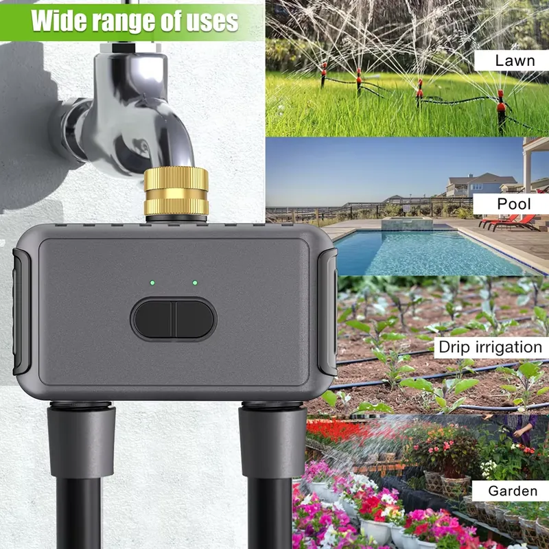 WAP01 WiFiアプリ制御 デュアルホース水タイマー ス - Smart Garden System のレビューと価格