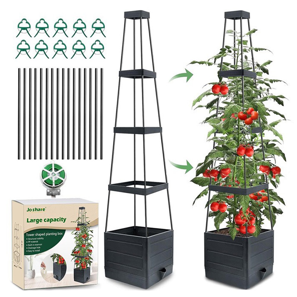 高床式プランターボックス、トレリス付きトマトプランター、自給 - Self Watering Planter のレビューと価格