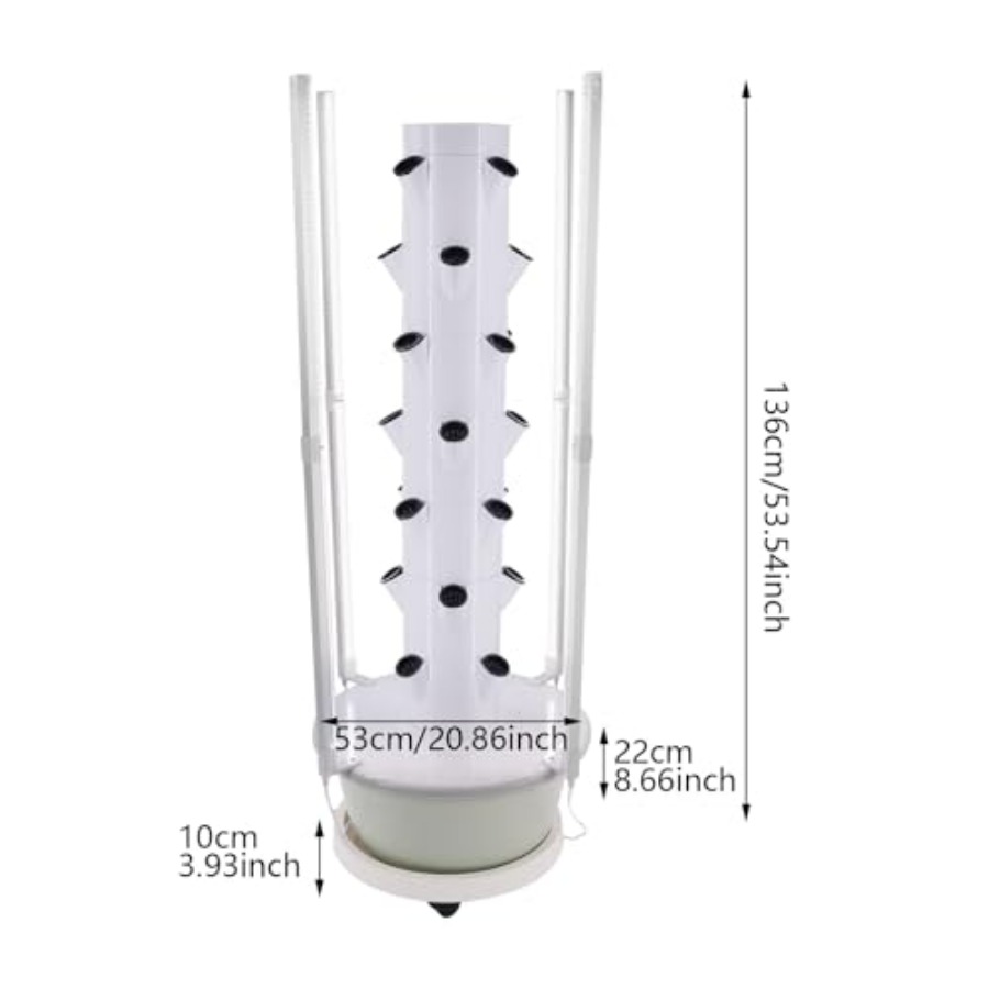 屋内/屋外の庭園農場や学校向けの水耕栽培タワー：LED育成ラ - Grow Light Led のレビューと価格